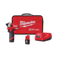 M12 Fuel Surge Hex Hydraulic Driver Kit, 1/4", 450 in-lbs Max. Torque, 12 V, Lithium-Ion Equipment World