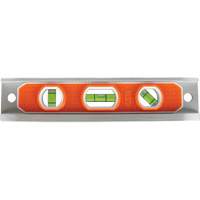 Torpedo Level, 9" L, Aluminum, 3 Vials, Magnetic Equipment World