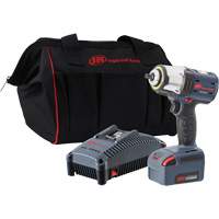 IQv20 Compact Cordless Impact Wrench Kit, 20 V, 3/8" Socket Equipment World