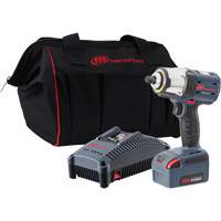 IQv20 Compact Cordless Impact Wrench Kit, 20 V, 1/2" Socket Equipment World