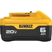 Max XR&reg; Premium Battery Pack, Lithium-Ion, 20 V, 6 Ah Equipment World