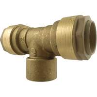 Quickline Air Piping Tee Connect, Brass, 1/2" Equipment World