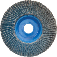 BlueFire™ R884P Coarse Grit Flap Disc, 5" x 7/8", Type 27, 60 Grit, Zirconia Alumina UAJ184 | Equipment World