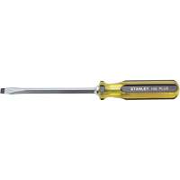 100 PLUS&reg; Standard Slotted Tip Screwdriver, 5/16" Tip, Square, 11-1/8" L, Plastic Handle Equipment World