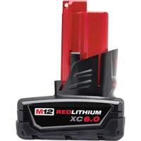 Bloc-piles M12 Redlithium XC 6.0, Lithium-ion, 12 V, 6 Ah Equipment World