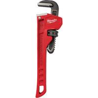Pipe Wrench, 1" Jaw Capacity, 8" Long, Powder Coated Finish Equipment World