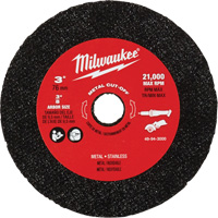 Metal Cut Off Wheel, 3" x 0.04", 3/8" Arbor Equipment World