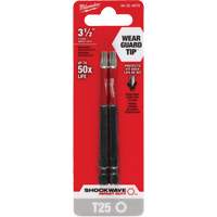 Embout de tournevis Shockwave Impact Duty, Torx, Embout T-25, Prise 1/4", Longueur 3-1/2" Equipment World