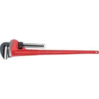 Pipe Wrench, 6" Jaw Capacity, 48" Long, Powder Coated Finish, Ergonomic Handle Equipment World