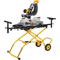 Double Bevel Sliding Compound Mitre Saw with Heavy-Duty Rolling Stand Equipment World