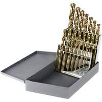 Jeu de forets courts &agrave; usage intensif Drillco, 15 morceaux, Cobalt Equipment World