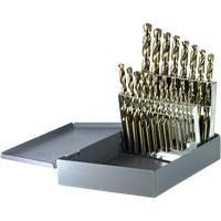 Jeu de forets courts &agrave; usage intensif Drillco, 21 morceaux, Cobalt Equipment World