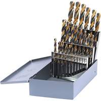Drillco&reg; Metric Jobber Length Drill Bit Set, 25 Pieces, High Speed Steel Equipment World