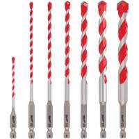 Grand jeu de forets pour perceuse &agrave; percussion Shockwave, 7 morceaux, Carbure Equipment World