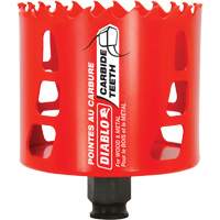 Wood & Metal Hole Saw, 3-1/8", 2-3/8" Depth of Cut, Carbide Equipment World