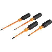 Slim-Tip Insulated Screwdriver Set, 1000 V, 4 Pcs Equipment World