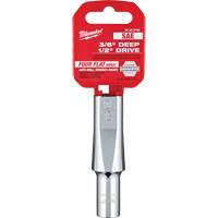 Douille SAE avec c&ocirc;t&eacute;s Four Flats, 3/8", Prise 1/2", 6 pans, Profond Equipment World