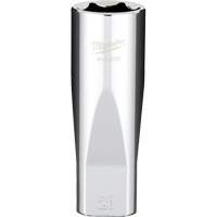 Douille m&eacute;trique avec c&ocirc;t&eacute;s Four Flats, 20 mm, Prise 1/2", 6 pans, Profond Equipment World