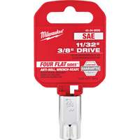 Prise SAE avec c&ocirc;t&eacute;s Four Flats, 11/32", Prise 3/8", 6 pans Equipment World