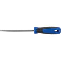 Slim Taper File With Handle, Triangle, 6", Single Equipment World