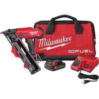 M18 Fuel 15 Gauge Finish Nailer Kit, 18 V, Lithium-Ion Equipment World