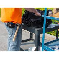 Porte-outil &agrave; anneau en acier, Support pour marteau, Cuir, 0 Poches Equipment World