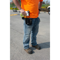 Porte-outils pour monteur de ligne, Porte-outil multiple, Cuir, 3 Poches Equipment World