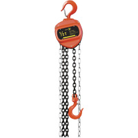 VCH Series Chain Hoist, 20' Lift, 1100 lbs. (0.5 tons) Capacity, Heat-Treated Alloy Steel Chain Equipment World