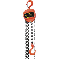 VCH Series Chain Hoist, 10' Lift, 2200 lbs. (1 tons) Capacity, Heat-Treated Alloy Steel Chain Equipment World