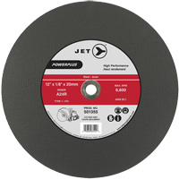 A24R PowerPlus Cut-Off Wheel, 12" x 1/8", 20 mm Arbor, Type 1, 6600 RPM Equipment World
