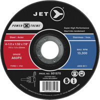 A46PX Power-Xtreme Cut-Off Wheel, 4-1/2" x 1/16", 7/8" Arbor, Type 1, 13300 RPM Equipment World