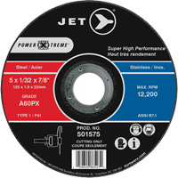 A60PX Power-Xtreme Cut-Off Wheel, 5" x 1/32", 7/8" Arbor, Type 1, 12200 RPM Equipment World