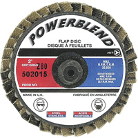PowerBlend Roll-On Flap Disc, 2" x Type R, Z80 Grit Equipment World