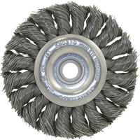 3K114 Unthreaded Knot Twisted Wire Wheel, 3-1/4" Dia., 0.014" Fill, 3/8"-1/2 Arbor Equipment World