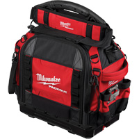 PackOut 15" Structured Tool Bag, Ballistic Polyester, 65 Pockets, Red Equipment World
