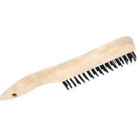 4SH Brosse &agrave; r&eacute;curer manuelle, Acier au carbone, 4 x 16 rangs de fils, Longueur 10" Equipment World