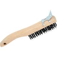 4SHWSC Brosse &agrave; r&eacute;curer manuelle, Acier au carbone, 4 x 16 rangs de fils, Longueur 10" Equipment World