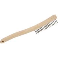 3LHSS Brosse &agrave; r&eacute;curer manuelle, Acier inoxydable, 3 x 19 rangs de fils, Longueur 13-3/4" Equipment World