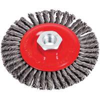 Stringer Bead Brushes for Angle Grinders, 4-1/2" Dia., 0.02" Fill, 5/8"-11 Arbor, Steel Equipment World