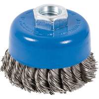 CK3201-SST Stainless Steel Knot Twisted Cup Brushes, 3" Dia. x 5/8"-11 Arbor Equipment World