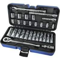 12-Point Ratchets & Sockets Combination Sets, 30 Pcs, 3/8" Drive Size, Deep Equipment World