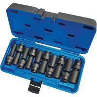 Jeux de douilles universelles, 10 Mcx, Chocs, Prise de 3/8", Profond Equipment World