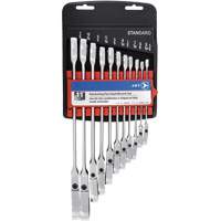 RCWS-11FS Flex Head Wrench Sets, Combination/Flex Head, 11 Pieces, Imperial Equipment World