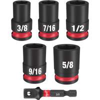 Shockwave Impact Duty SAE Socket Set, 6 Pcs, Impact, 3/8" Drive Size Equipment World