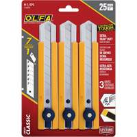 H-1 Classic Extra Heavy-Duty Utility Knife with Rubber Grip Inset, 25 mm Equipment World