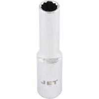 Douille chrom&eacute;e, 4 mm, Prise 1/4", 12 pans, Profond Equipment World
