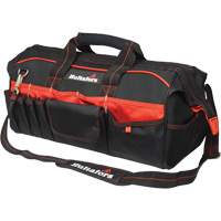 20" Tradesman's Tool Bag, Ballistic Polyester, Black/Red Equipment World