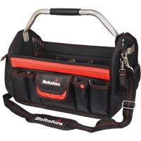 18" Open-Top Tool Carrier, Ballistic Polyester, Black/Red Equipment World