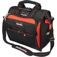 Lighted Technician's Tool Bag, Ballistic Polyester, Black/Red Equipment World