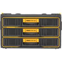 ToughSystem&reg; 2.0 Three-Drawer Unit, 21-4/5" x 12-3/10" x 12-3/5", Black/Yellow Equipment World